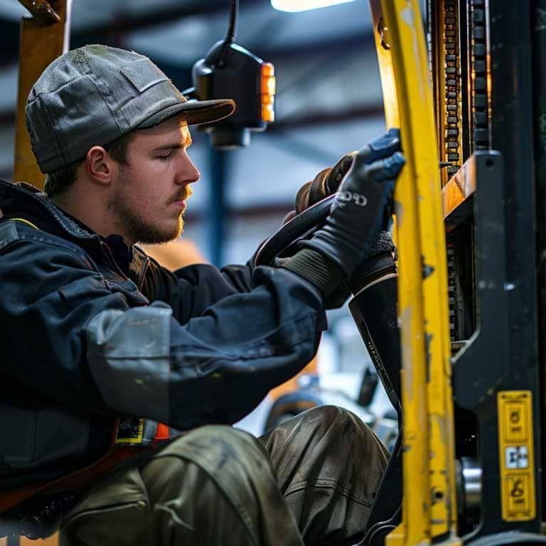 Technicien spécialisé réparant